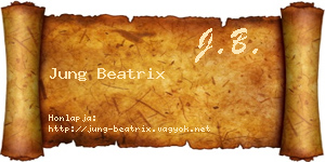 Jung Beatrix névjegykártya