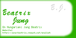 beatrix jung business card